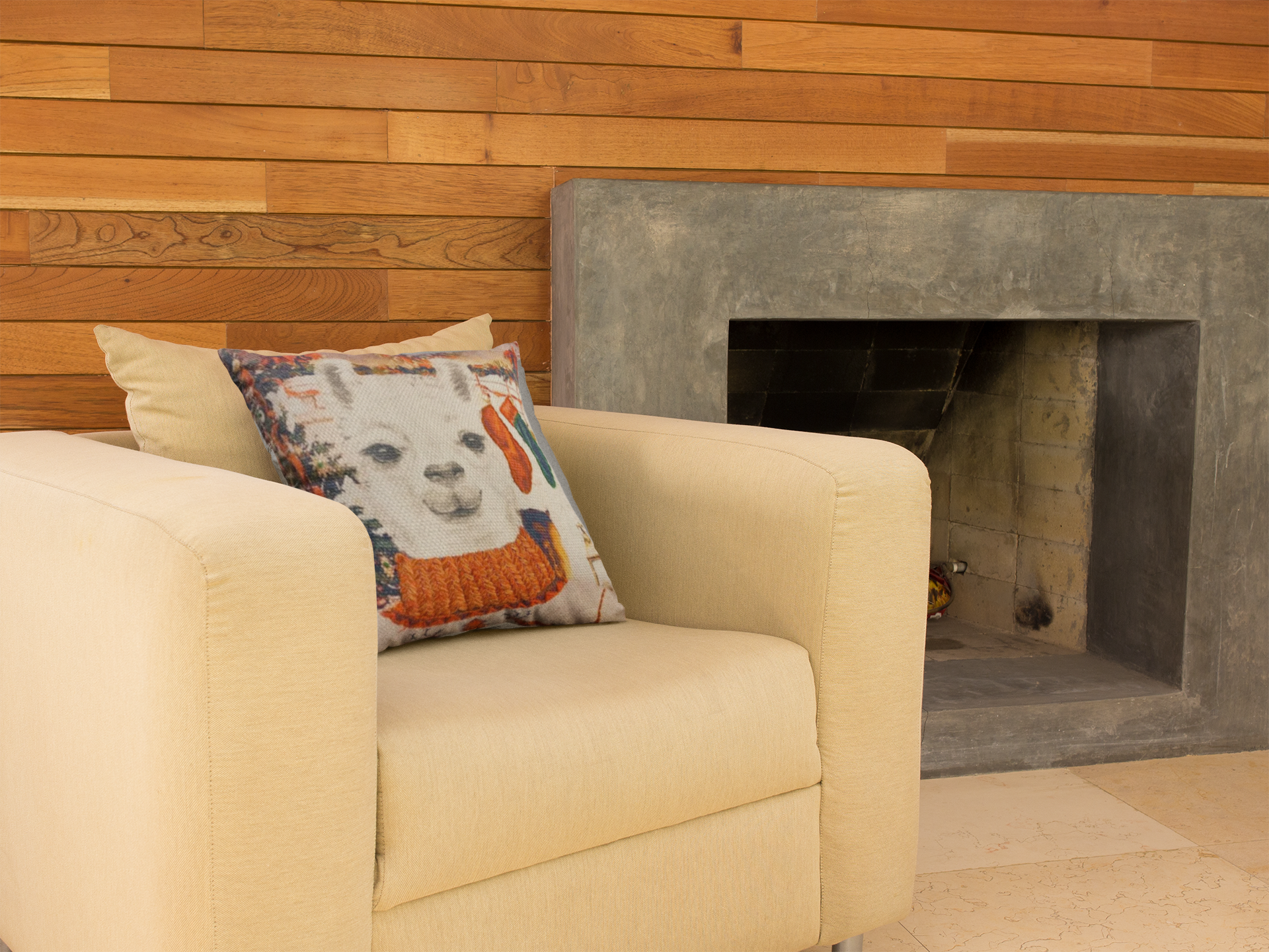 Holiday Llama Pillow